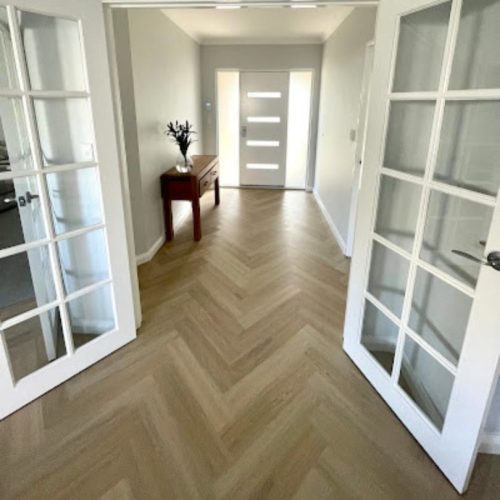 engineered timber floor - herringbone